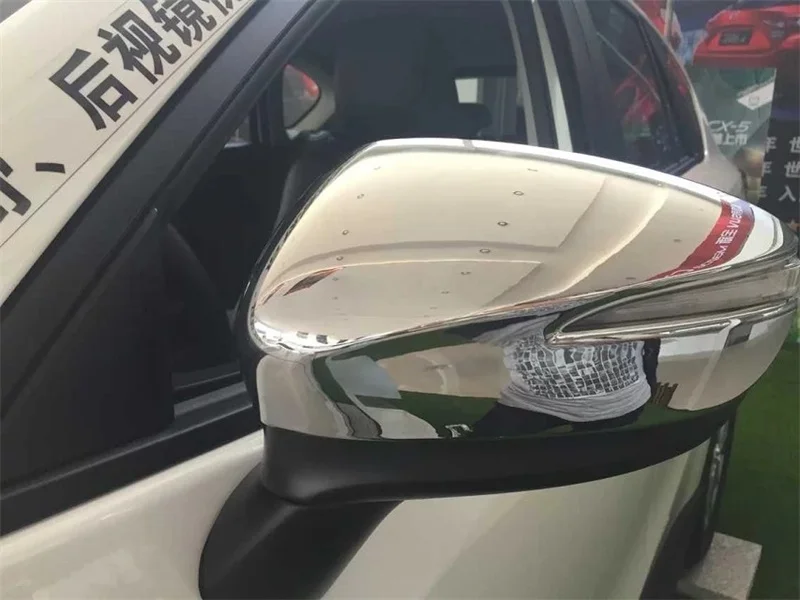 

Abaiwai ABS Chrome Side Door Rearview Rear view Mirrors Trim Cover Protector For Mazda CX-5 CX5 CX 5 2015 2016 Car-Styling 2pcs