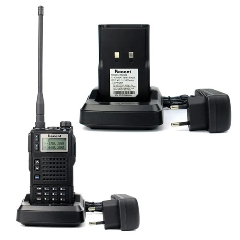 Новый двойной Дисплей/режим ожидания 10 Вт RS 689 иди и болтай Walkie Talkie “иди