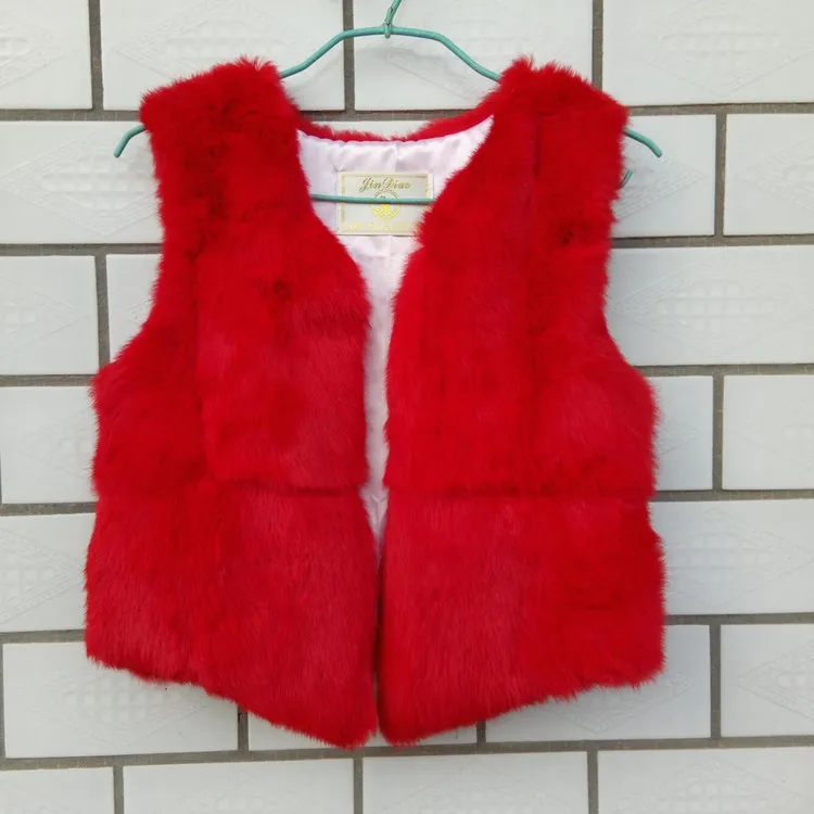 new genuine rabbit fur vest women's short rabbit fur coat winter fur vest Free shipping custom plus size