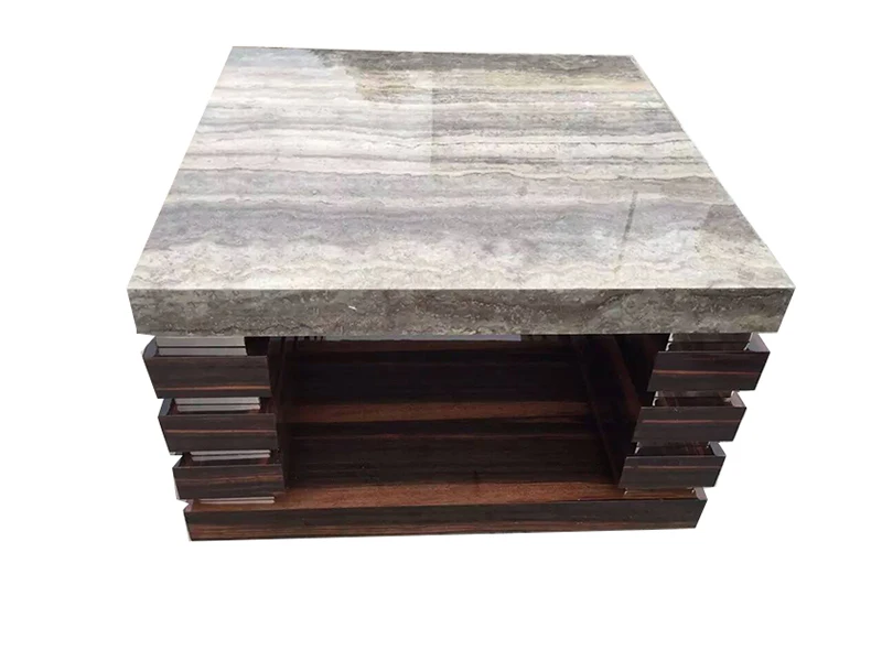 Side table Современная лампа, стол, гостиная, диван, угловой боковой стол, квадратный деревянный пристенный стол с мраморной верхней частью - Цвет: Side table