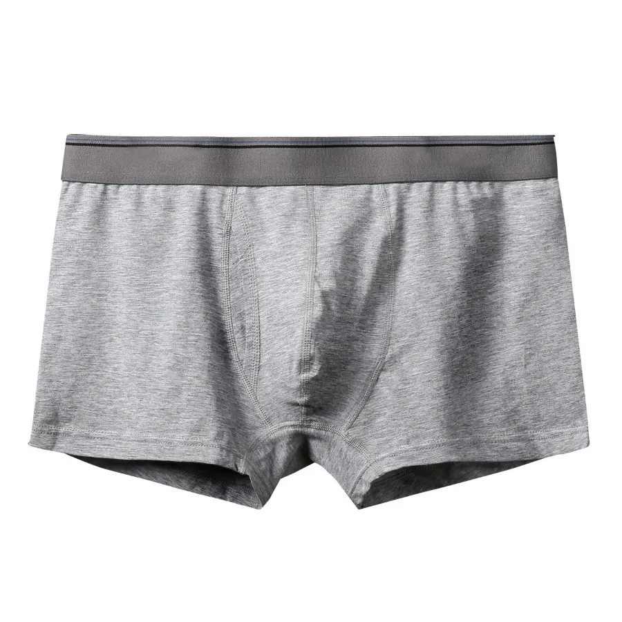 A2470 Light Grey Модное сексуальное мужское нижнее белье размера плюс, хлопок, мужское нижнее белье, сексуальные трусики, трусики, нижнее белье, мужские боксеры, шорты, трусы - Цвет: A2470 Light Grey