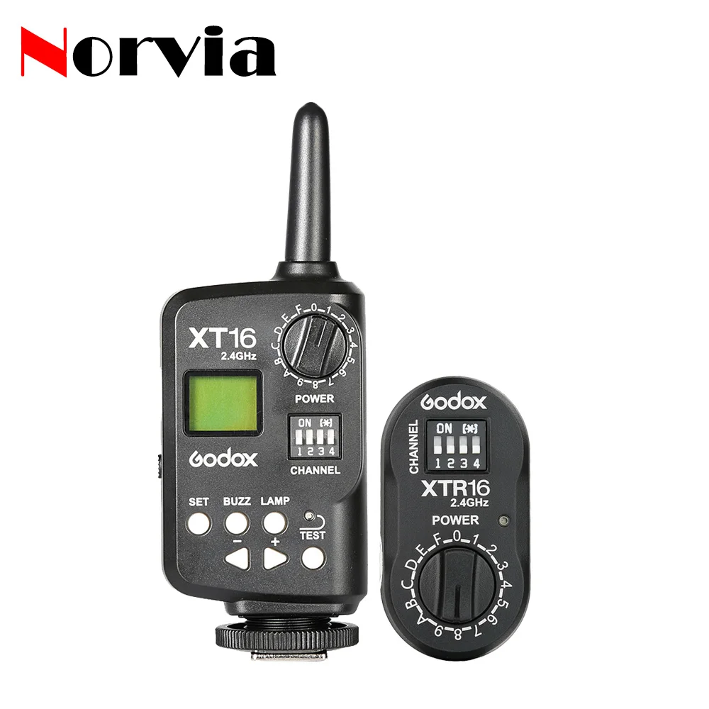 Godox XT-16 XT16 2 4G Беспроводной беспроводной триггер вспышки с эффектом стробоскопа
