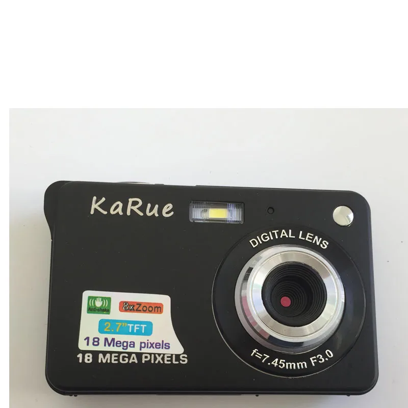 KaRue Высокое качество Портативный 18MP 720 P Мини Цифровая камера 8x цифровой зум фоторамка 2,7 дюймов экран 5MP CMOS цифровое видео