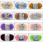 Supet мягкая молочная мягкая хлопковая Детская шерсть для вязания пряжа молочный хлопок толстая пряжа для вязания шарфа ручная вязка крючком пряжа