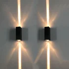 BEIAIDI современный водонепроницаемый узкий светодиодный светильник, Точечный светильник для улицы, сада, крыльца, настенный светильник, бра, вилла, отель, наружный Настенный декор, светильник