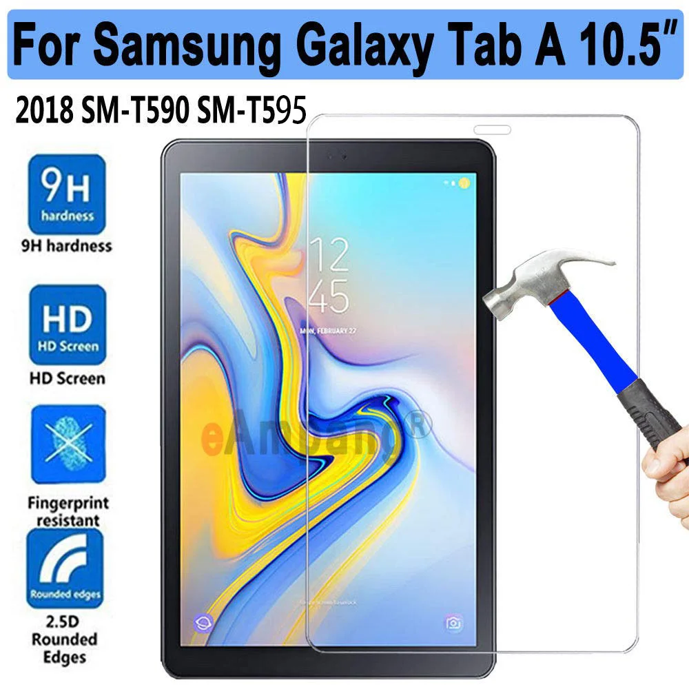 С уровнем твердости 9 H закаленное Стекло для Samsung Galaxy Tab A 10,5 дюймов SM-T590 SM-T595 SM-T597 защита экрана планшета защитная пленка, стекло