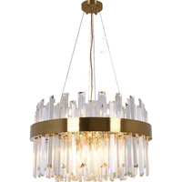 postmodern light luxury crystal chandelier american restaurant bedroom villa simple lighting living room crystal chandelier k9