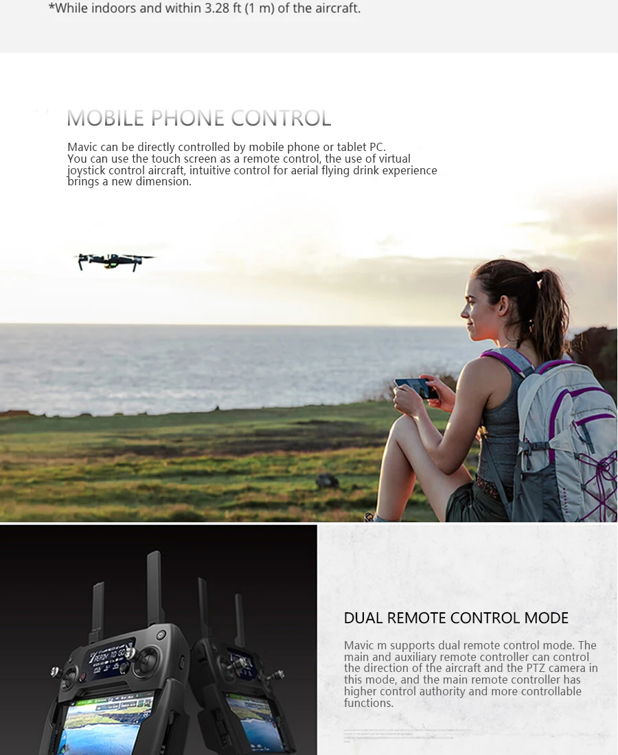 DJI Mavic Pro Platinum Fly больше комбо с 4K HD видео Запись 30 минут время полета 7 км пульт дистанционного управления dji mavic pro Дрон