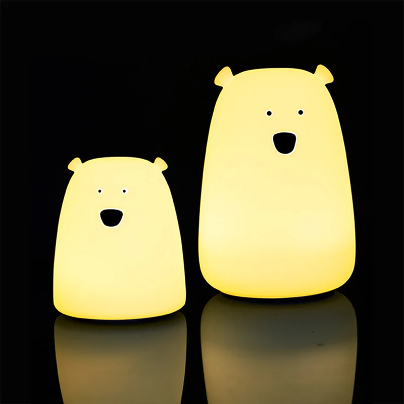 Силиконовый сенсорный датчик Bear новинка светильник заряжаемая батарея AAA