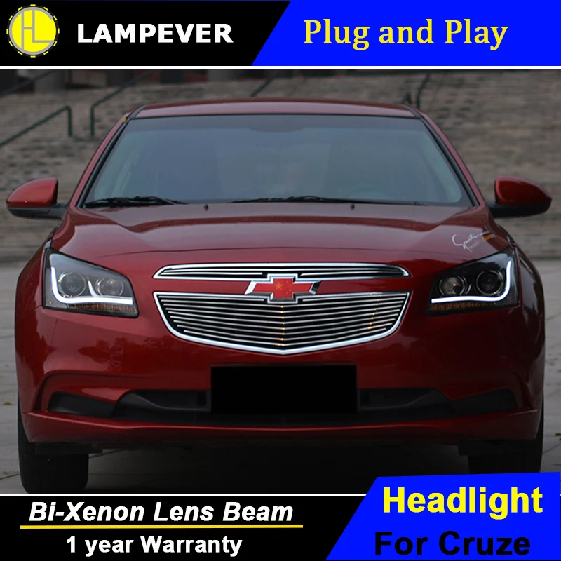 Lampever автомобильный классический Chevrolet Cruze головной светильник s светодиодный бар