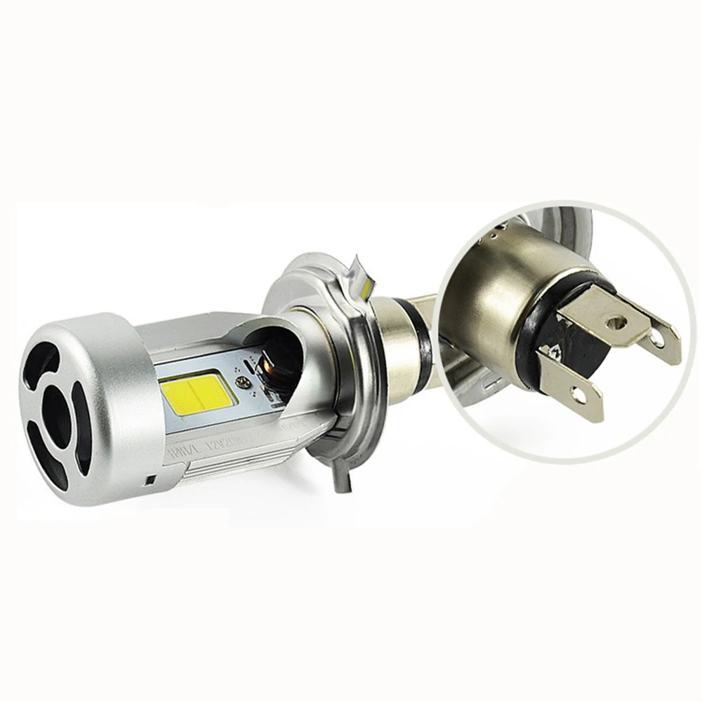 H4 светодиодный мотоциклетный головной светильник противотуманные лампы Мопед