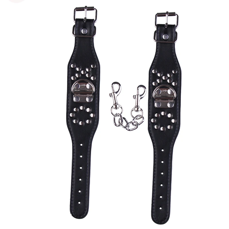 Sex Bondage Adult game handcuffs+ankle Sexy Adjustable Handcuffs PU Leather Restraints Toy Tools toys | Красота и здоровье