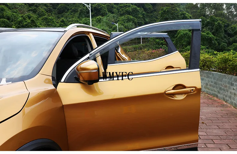 Подходит для- NISSAN QASHQAI боковое окно дождь дефлекторы защита козырек WEATHERSHIELDS двери тени погода щиты аксессуары