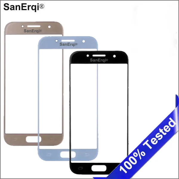 

SanErqi 100pcs For Samsung Galaxy A5 2017 A520 A520F Touch Screen Panel Replacement LCD Front Outer Glass Cover Lens