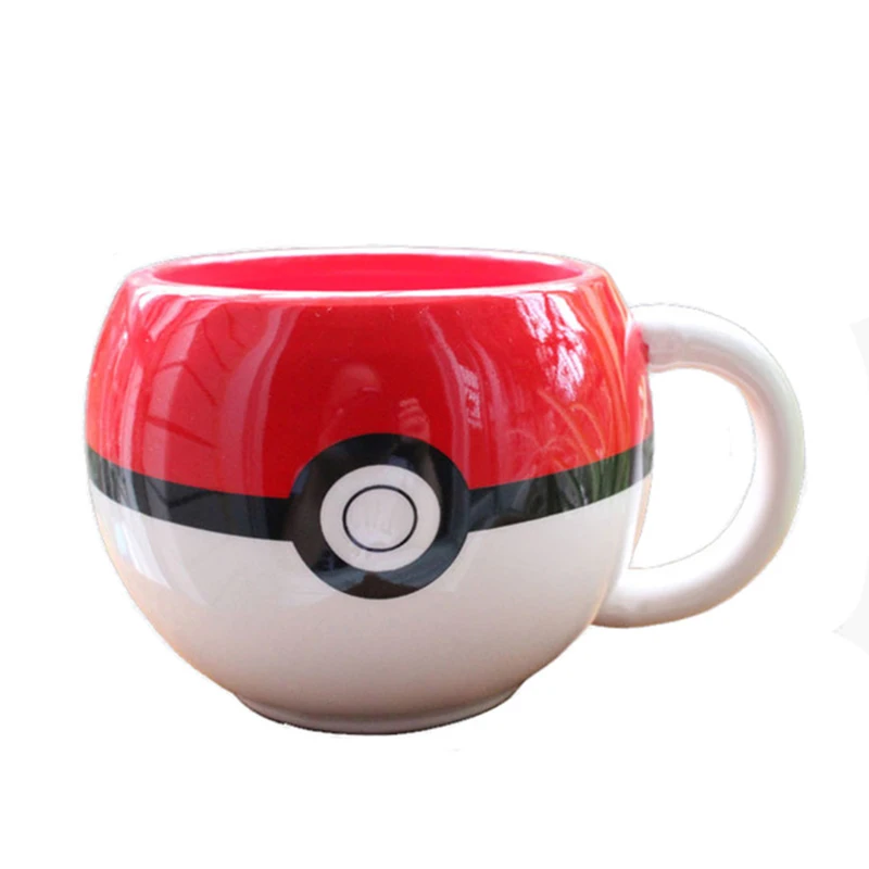 01 Керамические кружки 320 мл кофейная кружка Pokemon Go Poke Ball Пикачу, кофейная кружка, чайная чашка для мальчика, подарок-сюрприз, красная чашка - Цвет: 01