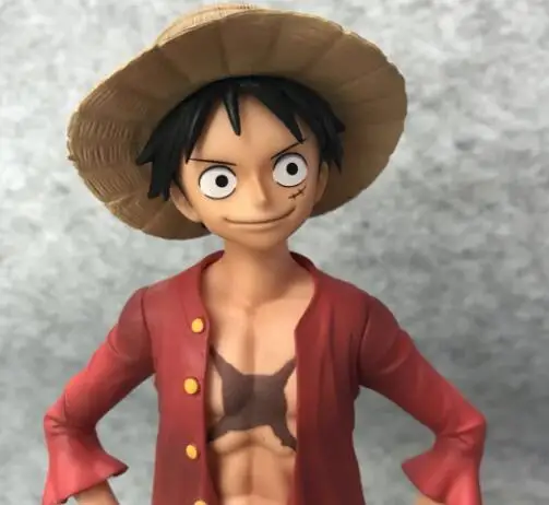 Аниме цельная соломенная шляпа Обезьяна D Luffy экшн-фигурки ПВХ Коллекционная