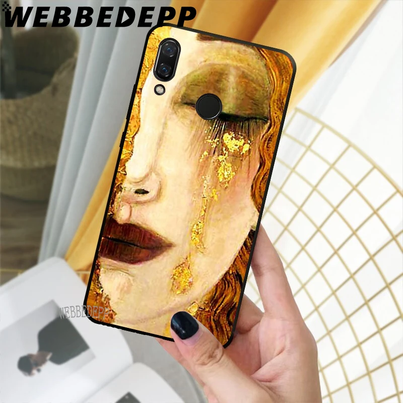 WEBBEDEPP мягкий ТПУ чехол с золотыми слезами Густава Клима для Xiaomi Mi 6 8 A2 Lite 9 Pro A1 Mix 2s