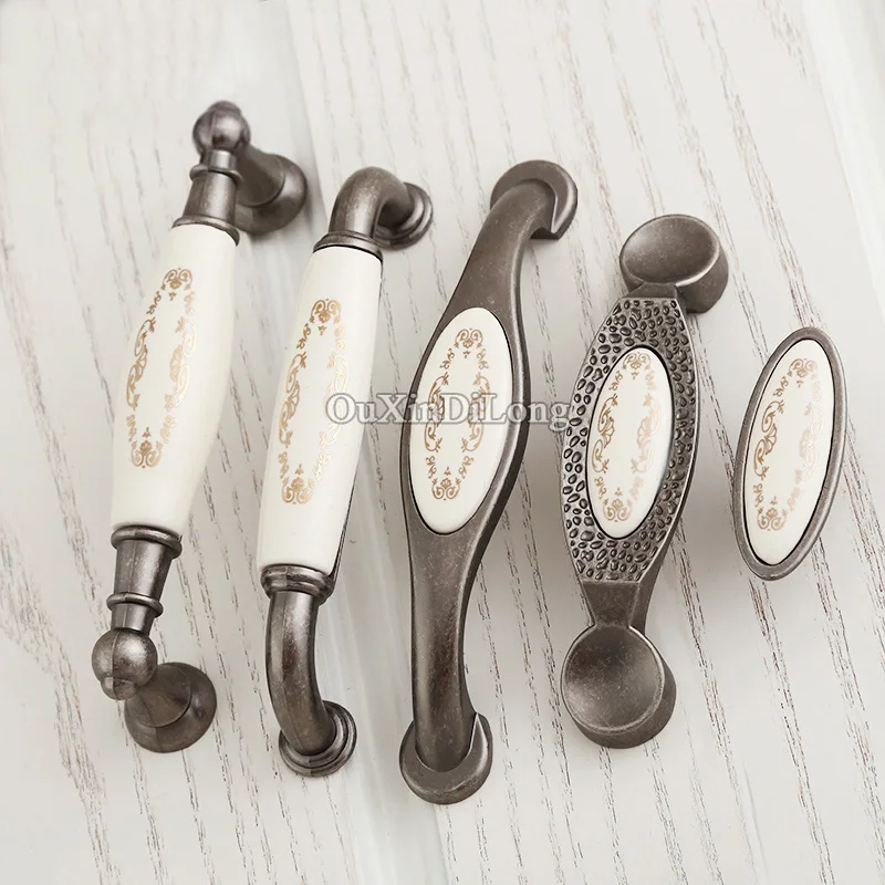 Новые ручки и для кухонной мебели с керамическим принтом 10 шт.|handles and knobs|cabinet pull