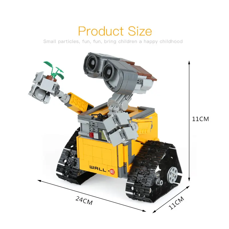 

Idea Robot WALLE Technic Creator 695PCS Model Building set Self-Locking Bricks Blocks toy DIY Children Educational Birthday Gift
