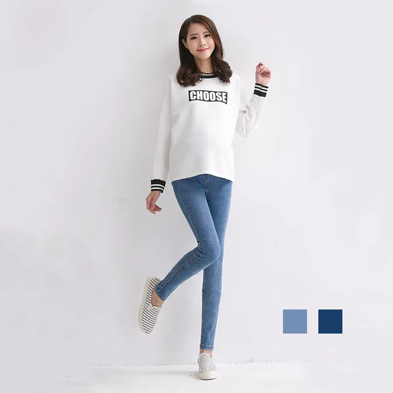 Зимние толстые теплые флисовые эластичные штаны для беременных 2017 Хлопок Одежда