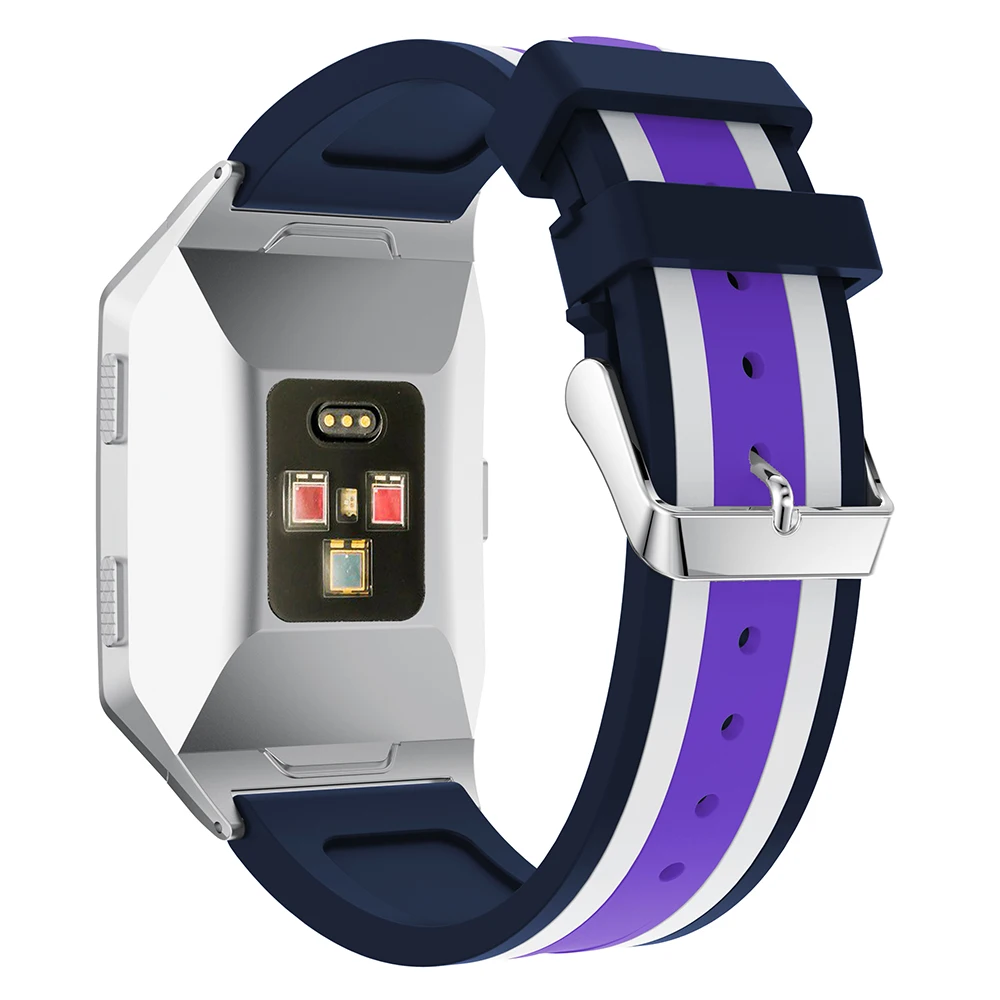 2In1 ремешок для наручных часов Fitbit ионной ремень перфорированная силиконовая