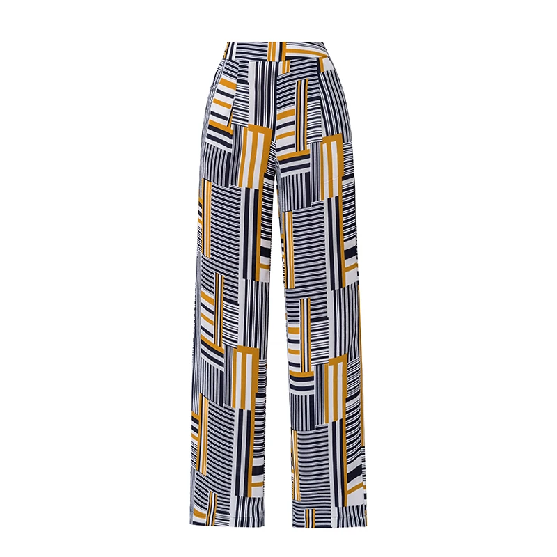 Женские широкие брюки с высокой талией летние тонкие шифоновые палаццо большие