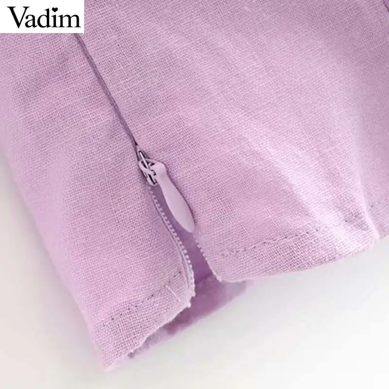 Vadim милый женский фиолетовый укороченный топ квадратный воротник короткий рукав