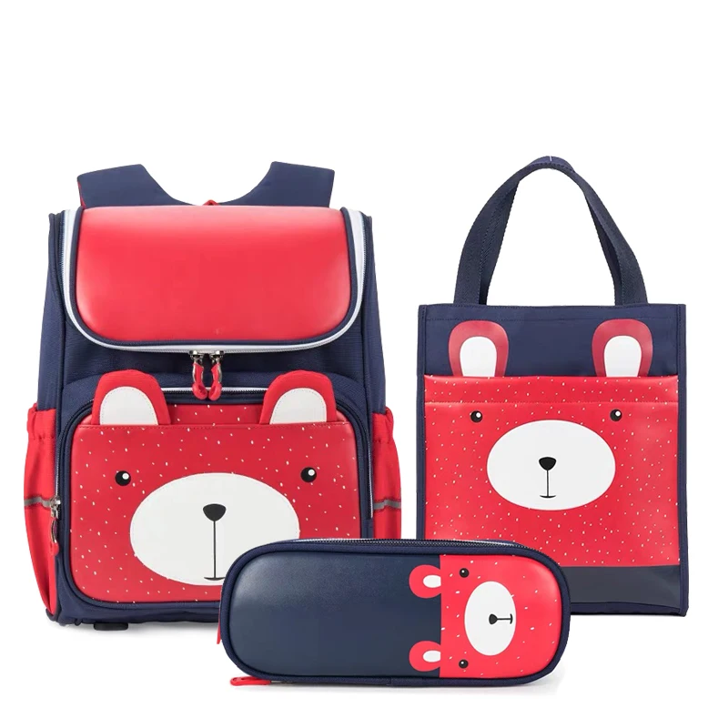 Солнечная восьмерка ортопедический Комплект детских рюкзаков с медвежонком