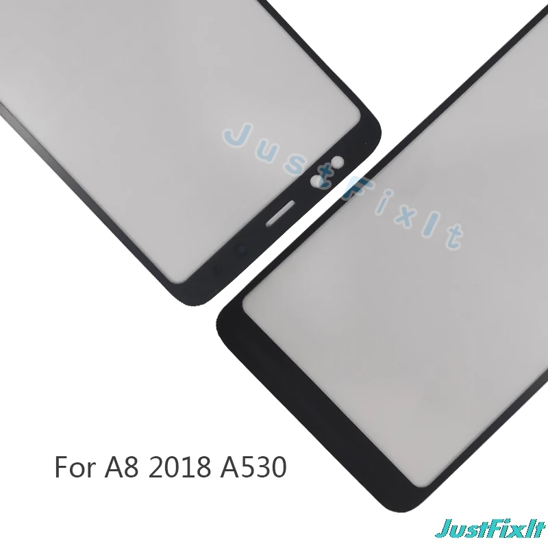 10 pcs/lot For Samsung Galaxy A8 2018 A530F Touch Screen Panel Front Outer Glass Lens Cover Replacement | Мобильные телефоны и