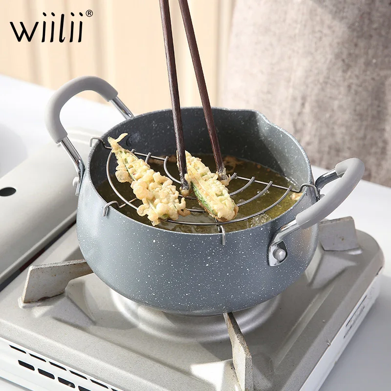 WIILII 18 см Tempura сковорода для жарки фритюрница питьевая стандартная деталь с