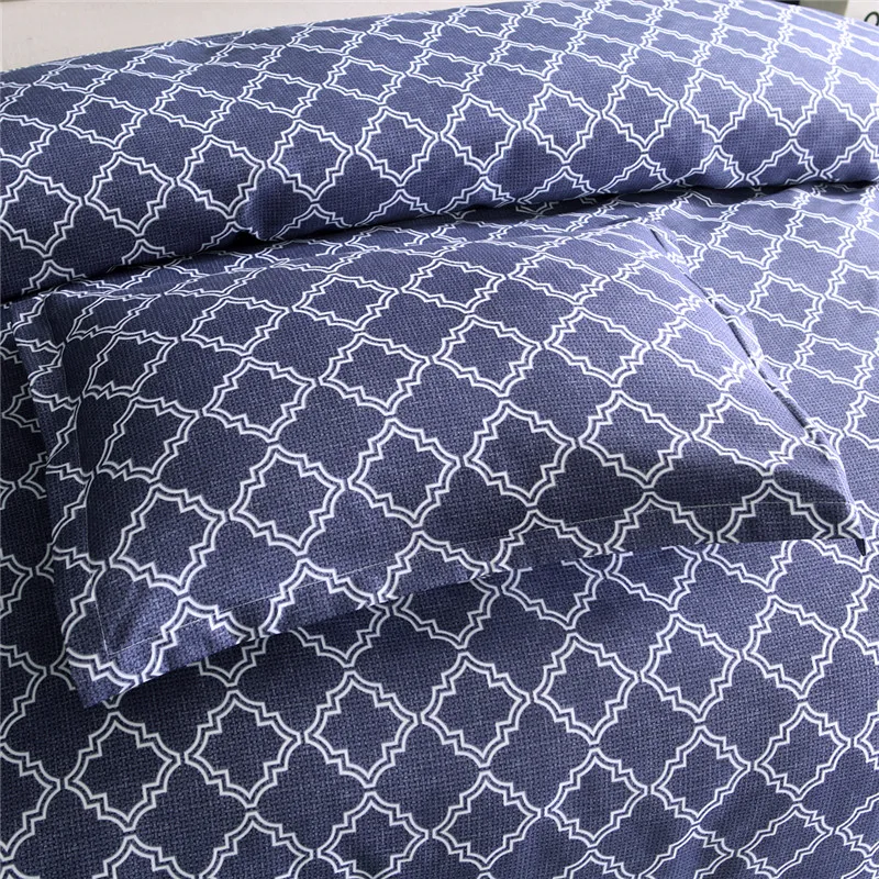 Brief Geometric Duvet Cover Set 3pcs Bed Set Twin Double Queen King Size Bed linen Bedclothes bedding sets(No Sheet No Filling