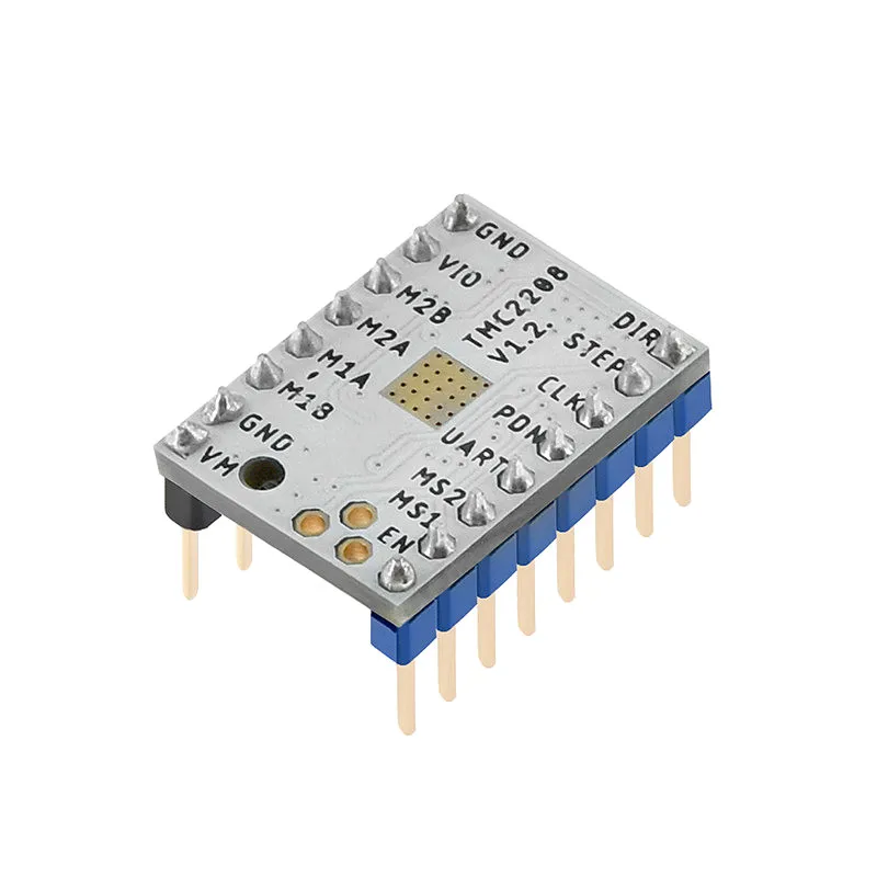 Супер Бесшумный модуль драйвера шагового двигателя TMC2208 V1.2 + радиатор для