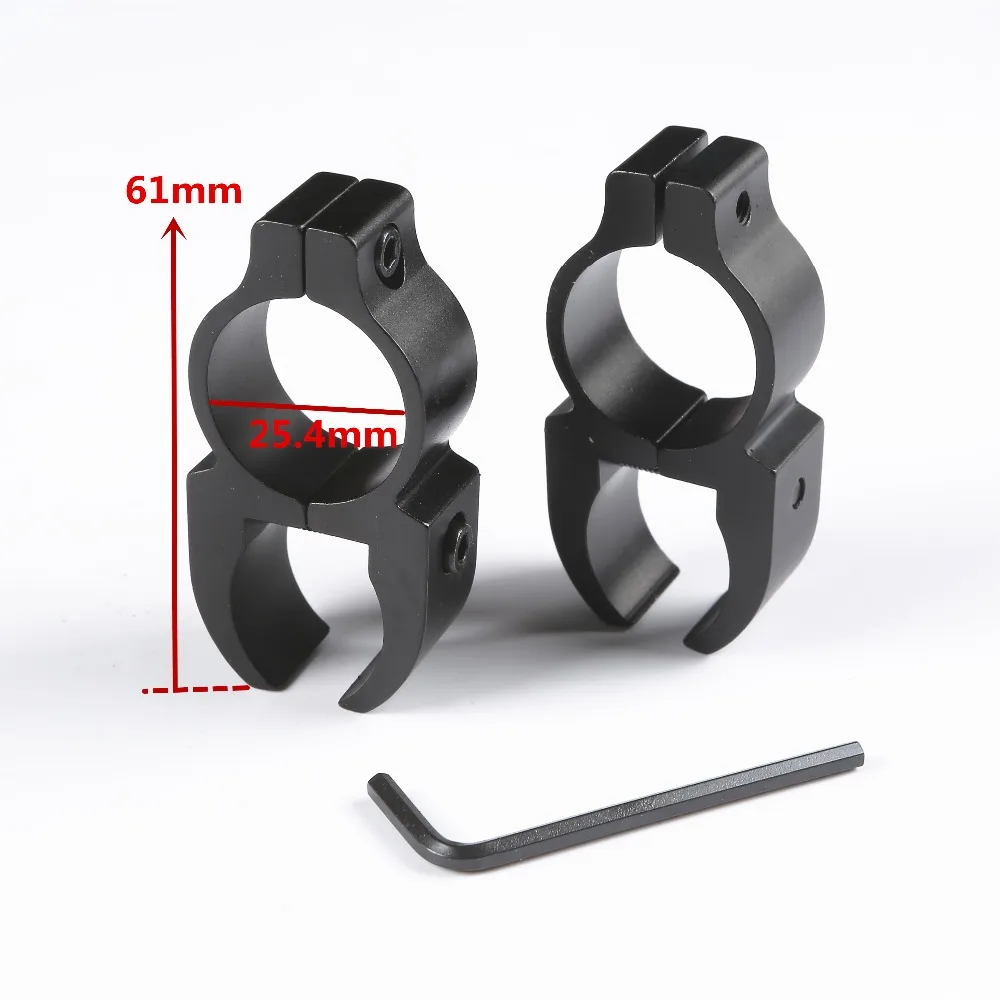 Тактический прицел для винтовки 25 4 мм 2 шт. крепление на рельс 20 велосипедный