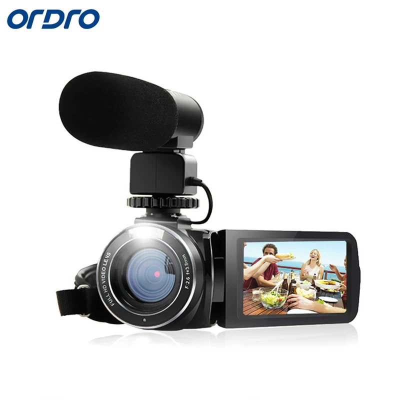 ORDRO цифровая видеокамера HDV Z20 1080 P 30fps Full HD Встроенный Wi Fi пульт дистанционного