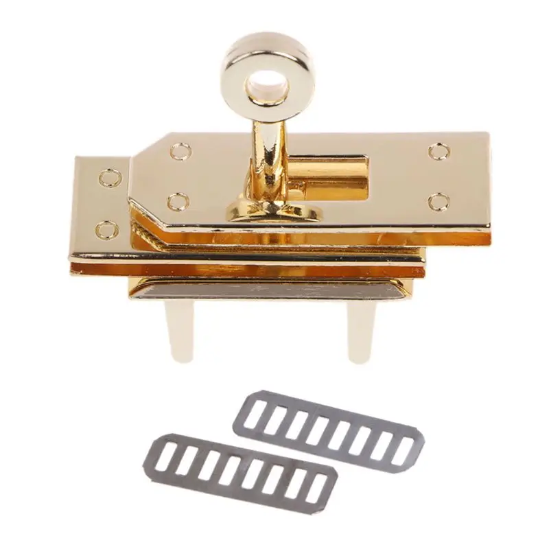 

THINKTHENDO Metal Clasp Turn Locks Twist Lock DIY Leather Crossbody Handbag Shoulder Bag Buckles Elegant Bag Accessories