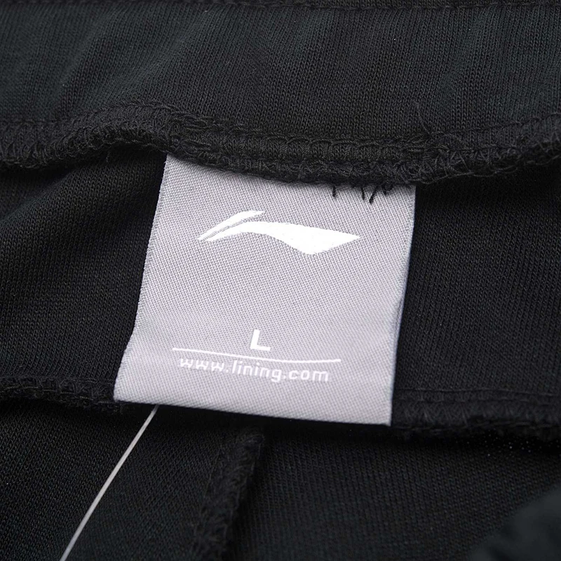 Женские спортивные штаны Li-Ning прямые из 87% хлопка и полиэстера с подкладкой li ning