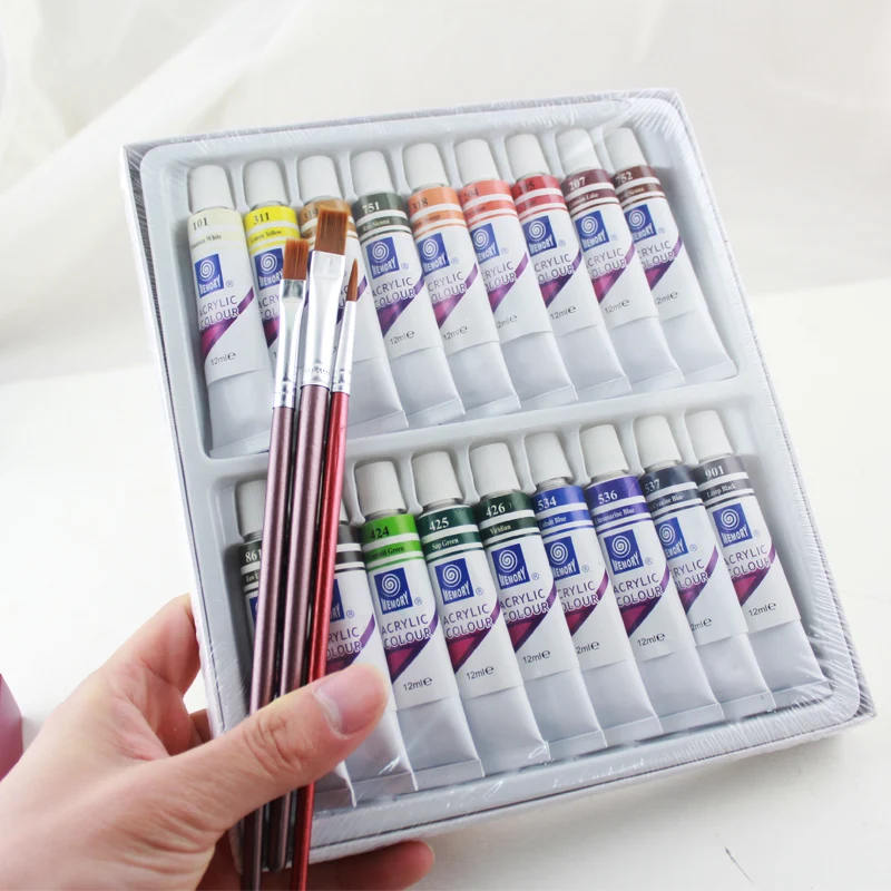 18 видов цветов 12 мл набор акриловая краска керамика стеклянная цвет стекло