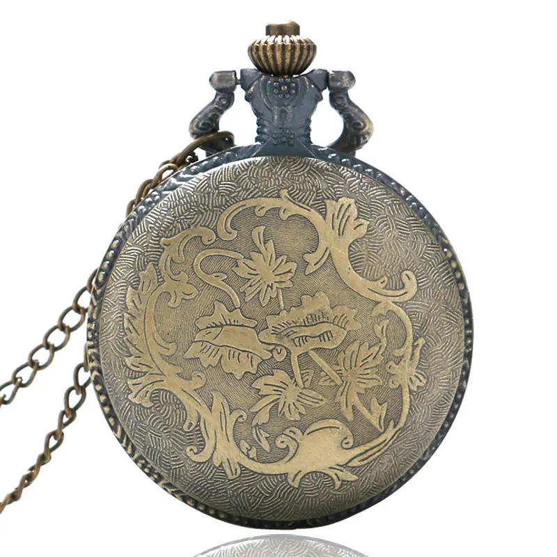 

Classic Bronze Vintage Big Ben Quartz Pocket Watch Men Women Casual Simple Fob Time With Necklace Chain