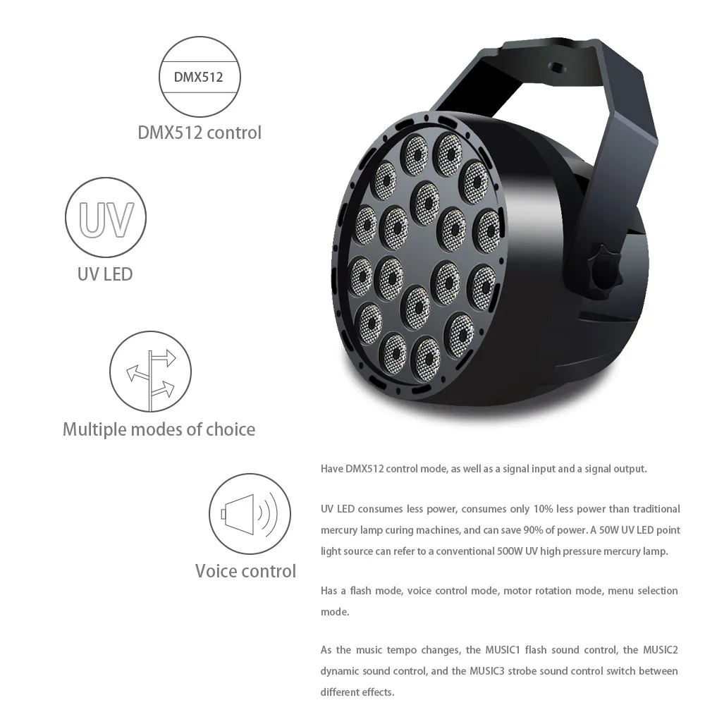 Atotalof 18 LED Par сценический свет ультрафиолетовые эффекты DMX512 Дискотека DJ Прожектор