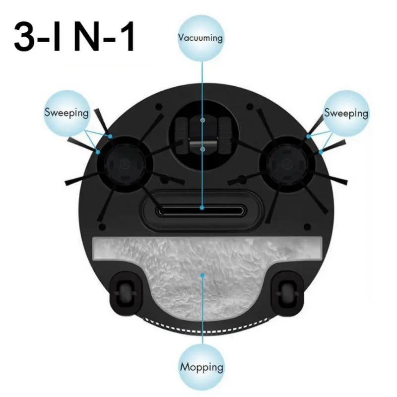 Автоматический перезаряжаемый умный робот для уборки пола супер сильный
