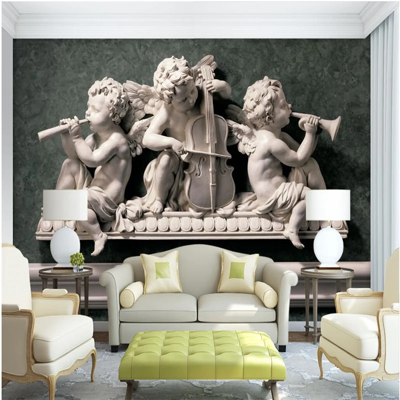 Фотообои beibehang на заказ 3D гипсовые тисненые европейские декоративные обои для