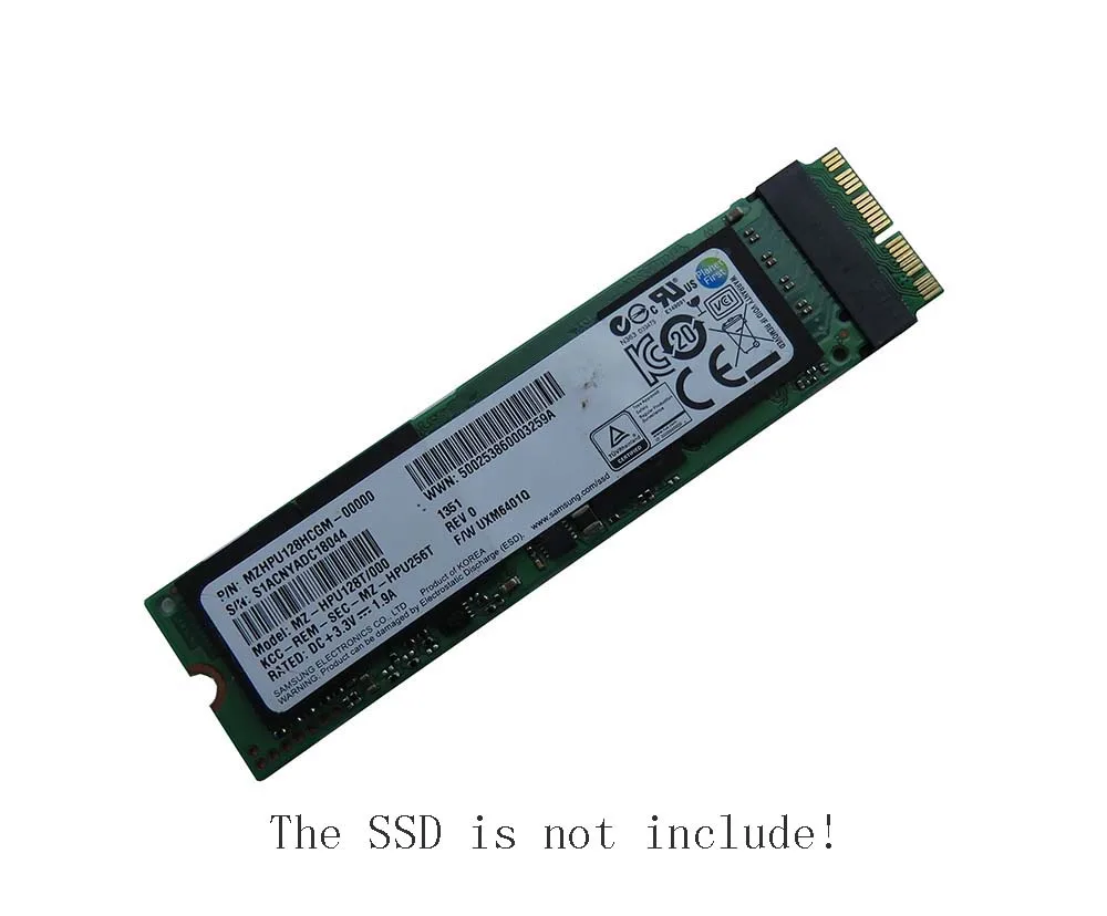 SSD карта NVMe M.2 NGFF PCIe 512 ГБ 1 ТБ для поздних 2013 2014 2015 2017 MacBook Air A1465 A1466 MD711 MD712 MD760 MD761|pcie