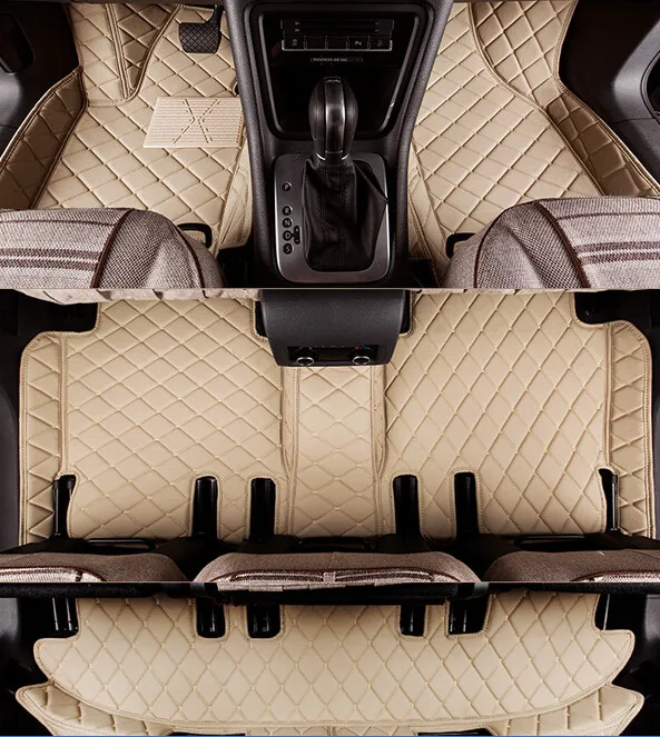 Топ качественные маты! Коврики для Toyota Land Cruiser Prado 150 7 мест 2018-2010 водонепроницаемые
