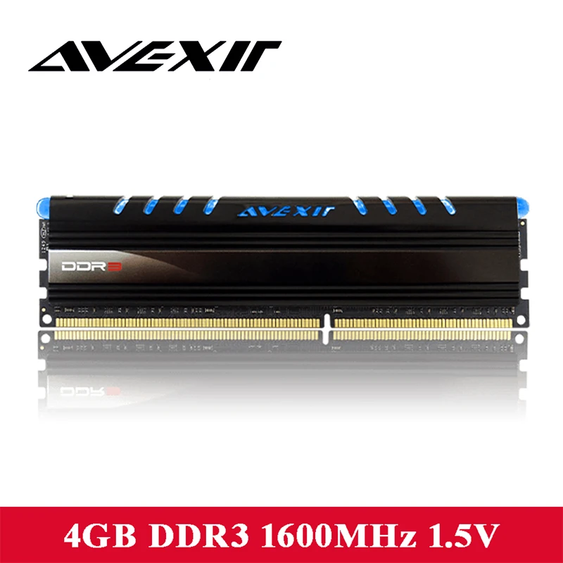AVEXIR DDR3 один Рамс 8 г 1600 мГц с цветом света desktop memora 4 ГБ памяти напряжение 1 5 В
