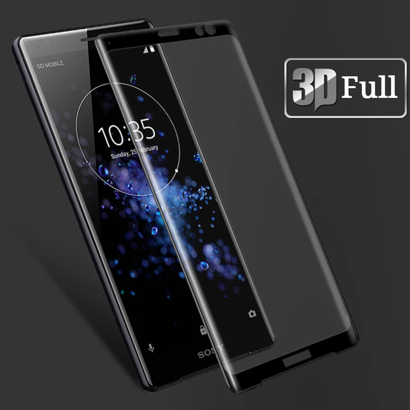 Закаленное стекло 9h пленка для sony XA XA1 плюс XA2 Ultra HD ясно 3D полное покрытие защитной