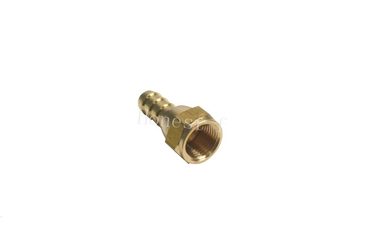Латунный трубчатый фитинг 1/4 &quotшланг ID x 1/4&quot Женский 45 градусов Поворотный Гайка