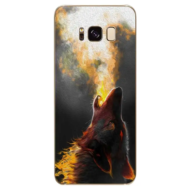 N468 Wolf Soft TPU Silicone Case For Samsung Galaxy A2 Core A6 A7 A8 A9 A10 A30 A40 A50 A60 A70 A8S A9S A20E Plus |
