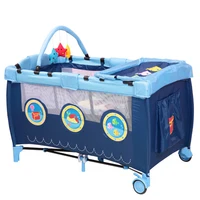 Movable Folding Portable Babies Bed Collapsible Baby Playpen Kids Bedding Cribs Compact and Portable Baby Bed Crib Playpen Beds