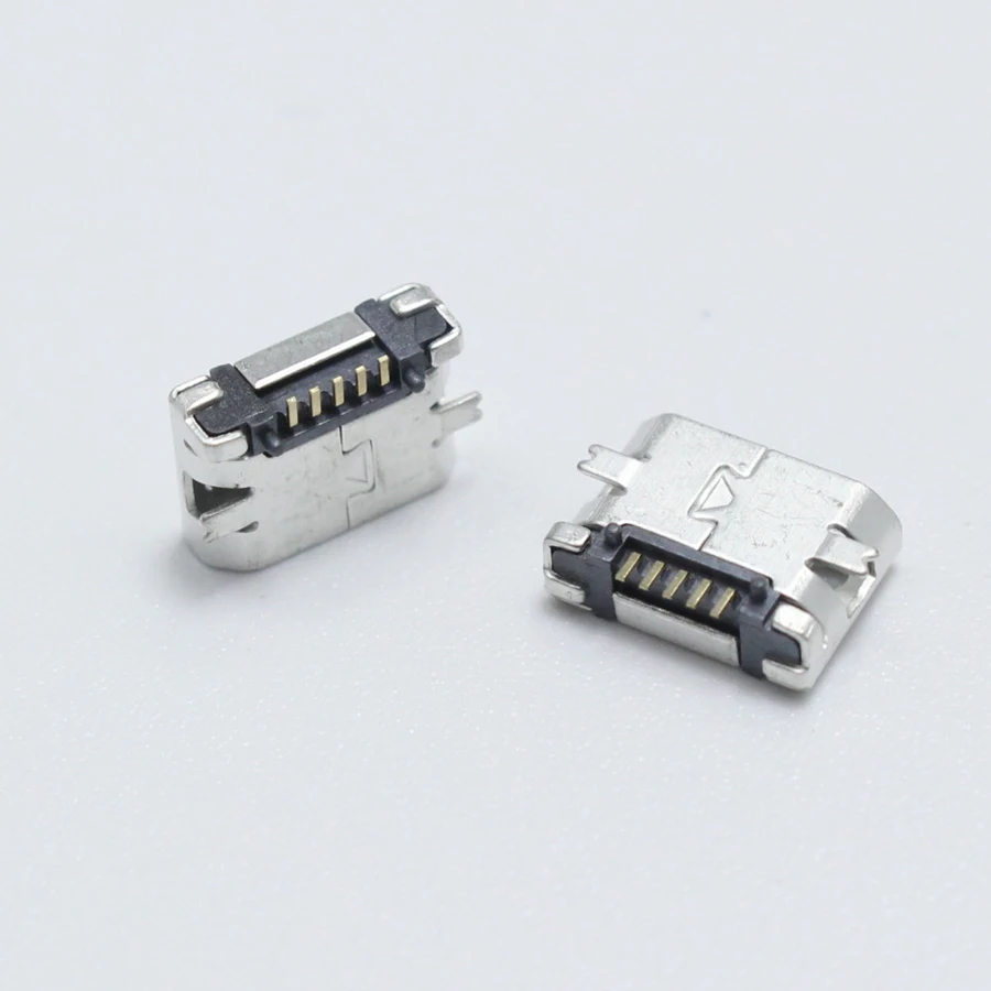 10 шт. 5p Micro USB гнездовой разъем 5pin SMD короткий игольчатый медный корпус порт для