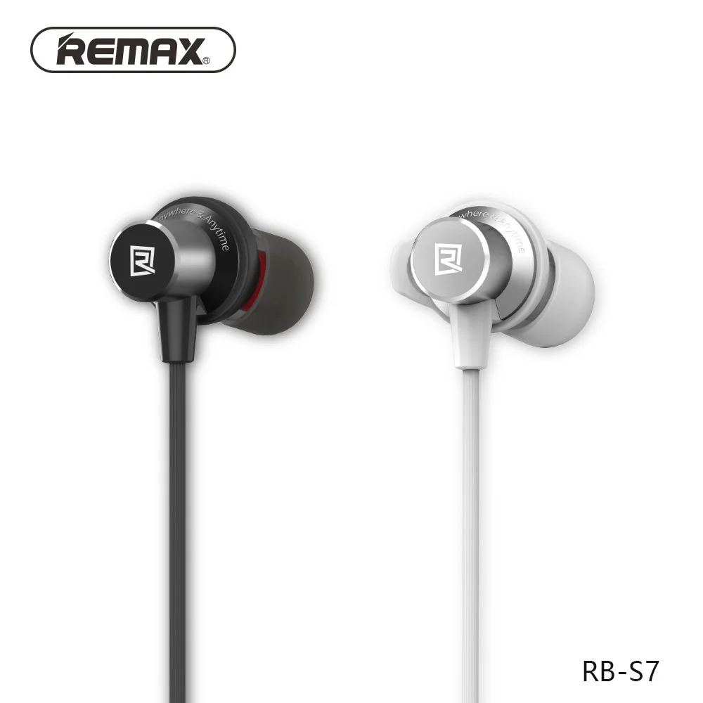 Remax S7 Bluetooth 4 1 Спорт Магнитная адсорбции Металл hifi наушники для iphone 5s 6 7 plus смарт
